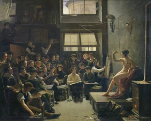 Das Atelier von Baron Antoine Jean Gros